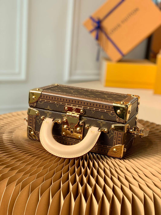 M45673 VALISETTE TRESOR Box bag brown monogram 22.5cm