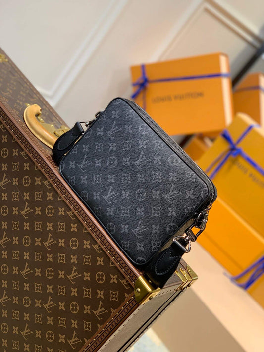 M45965 NIGO Trio shoulder bag cross body bags messenger bag black Men's bag Monogram