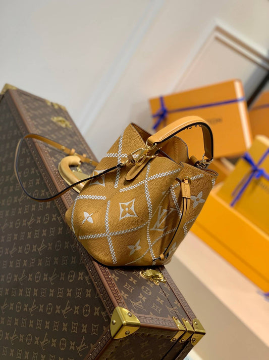 M46023 bucket bag NéoNoé Monogram Empreinte shoulder bag cross body bags brown calfskin