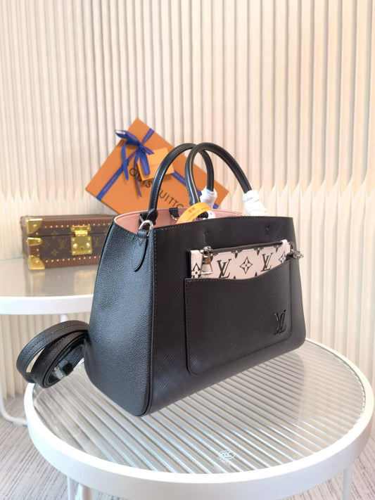 M59953 Marelle Tote MM Black hanbag free shipping