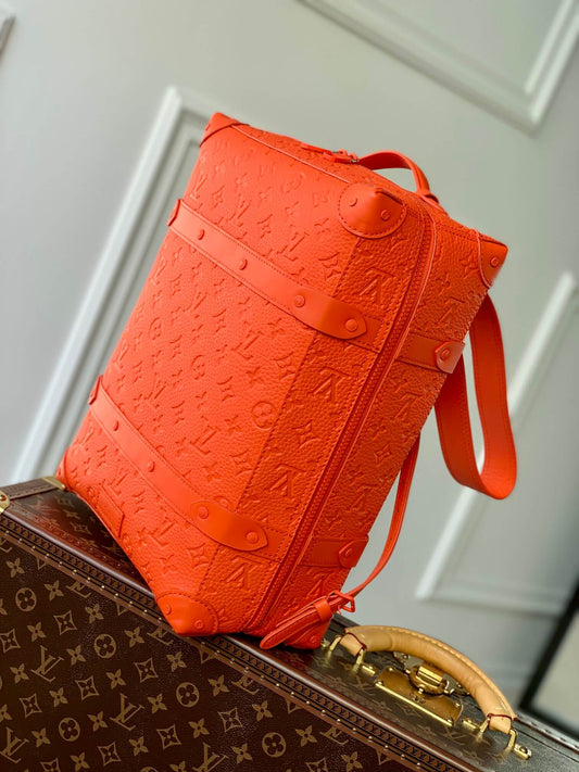 M44752 bumbag Boxed package Monogram 36cm orange COWHIDE/ REAL LEATHER