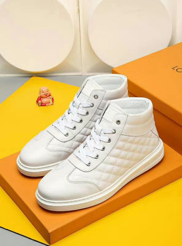 BL - LUV HIgh Top Metal White Sneaker