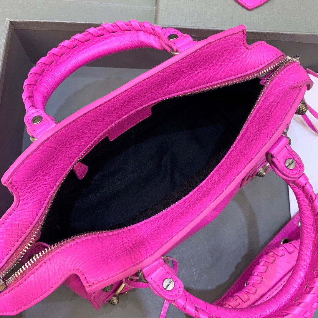 Balen Neo Cagole XS Handbag In Dark Pink, For Women, Bags 10.2in/26cm