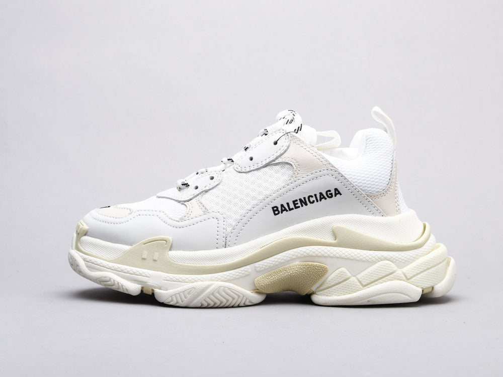 BL - Bla Triple S Pure White Sneaker
