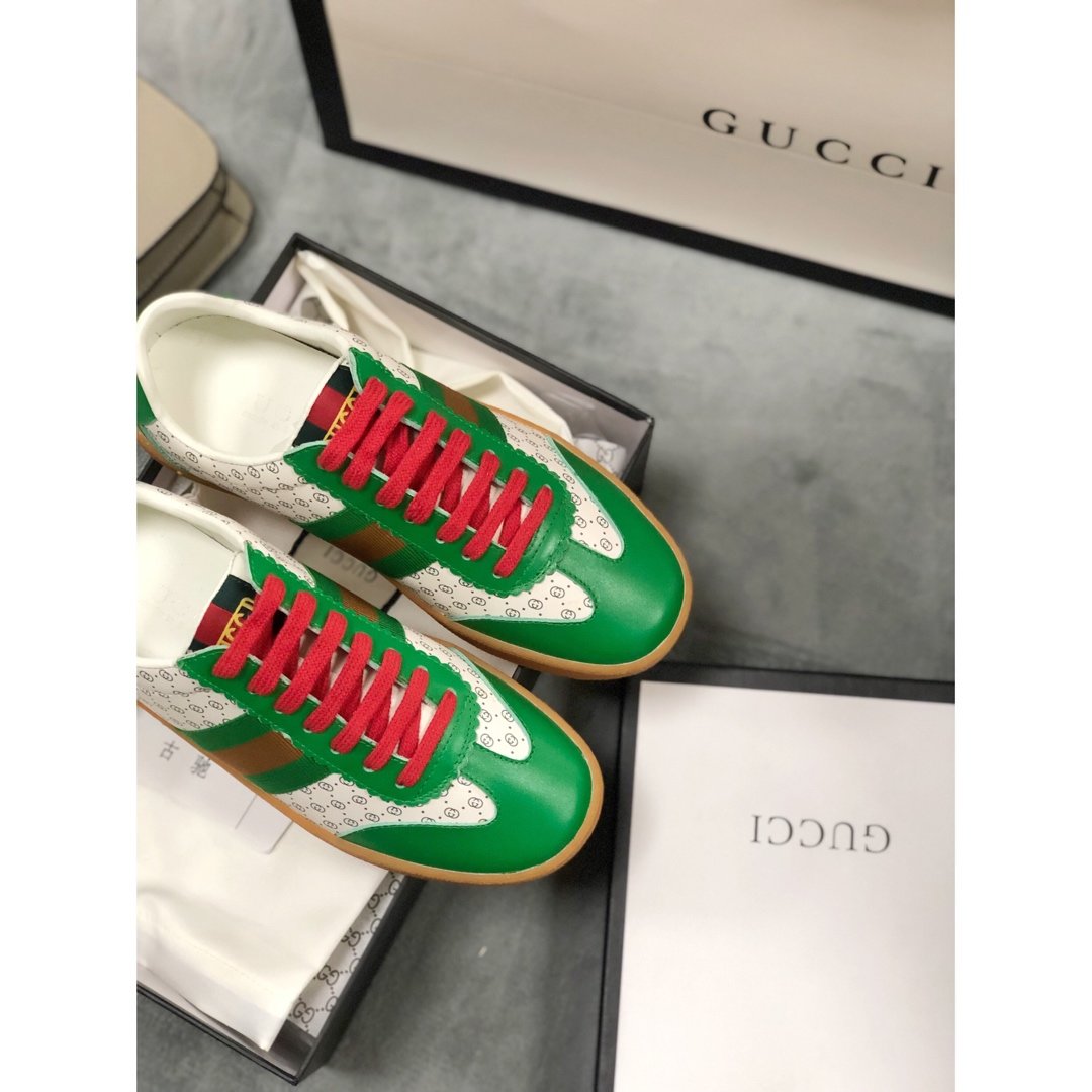 BL-GCI Screener Leather green Sneaker 091