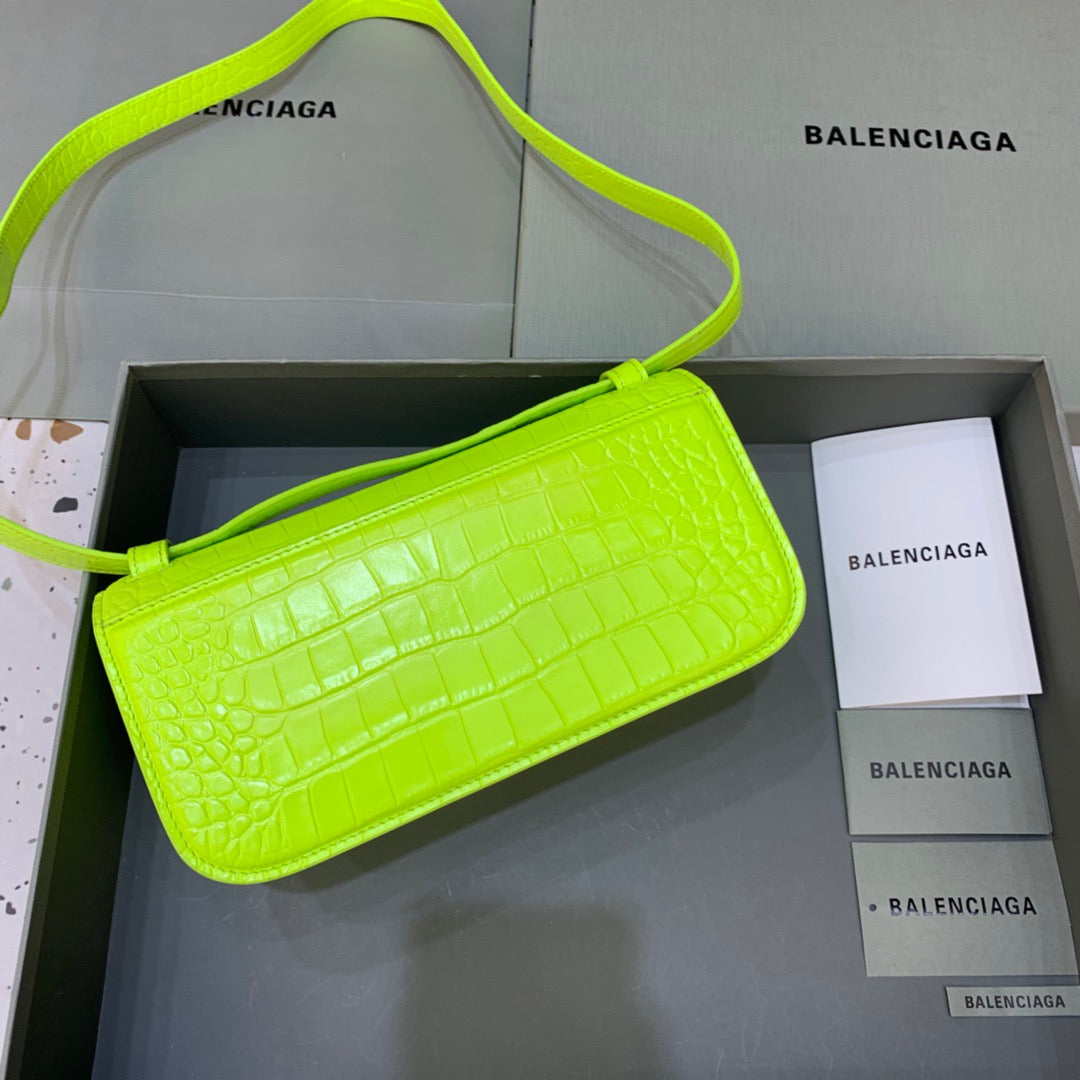 Balen Gossip Small Shoulder Bag Green Neon, For Women, Bags 9.1in/23cm