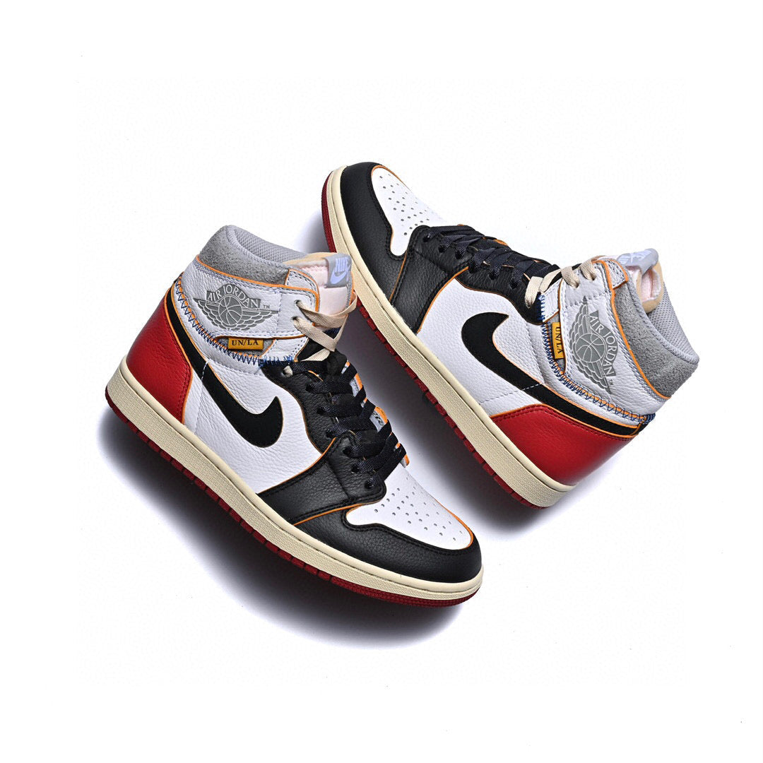 BL - Union x AJ1 High white and red stitching