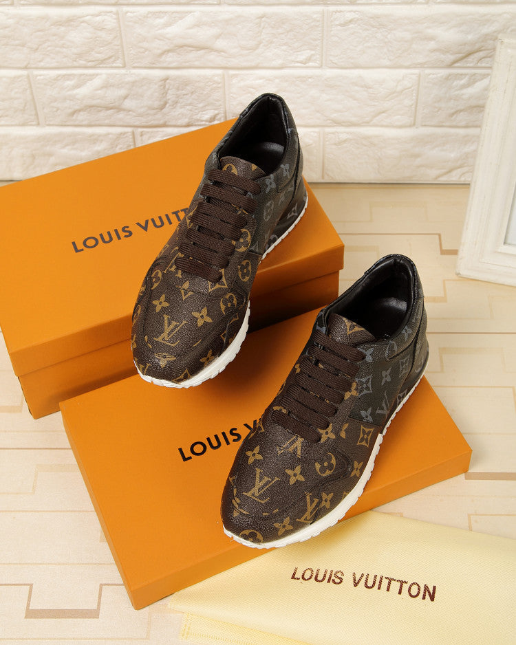 BL - LUV BLnogram Denim Brown Sneaker