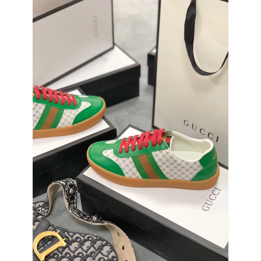 BL-GCI Screener Leather green Sneaker 091