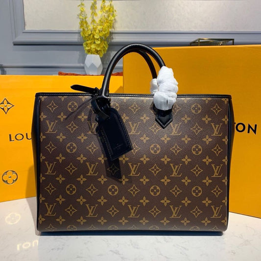 LV Grand Sac Tote Bag Monogram Canvas For Women, Shoulder Bags 14.5in/37cm LV