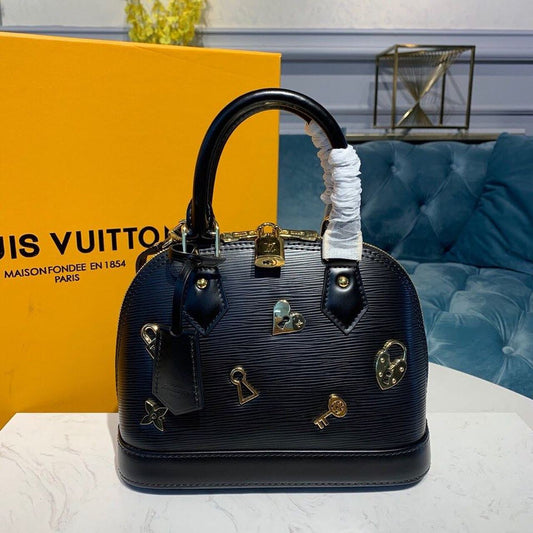 LV Alma BB Epi Black For Women, Shoulder And Crossbody Bags 9.2in/23.5cm LV M52884