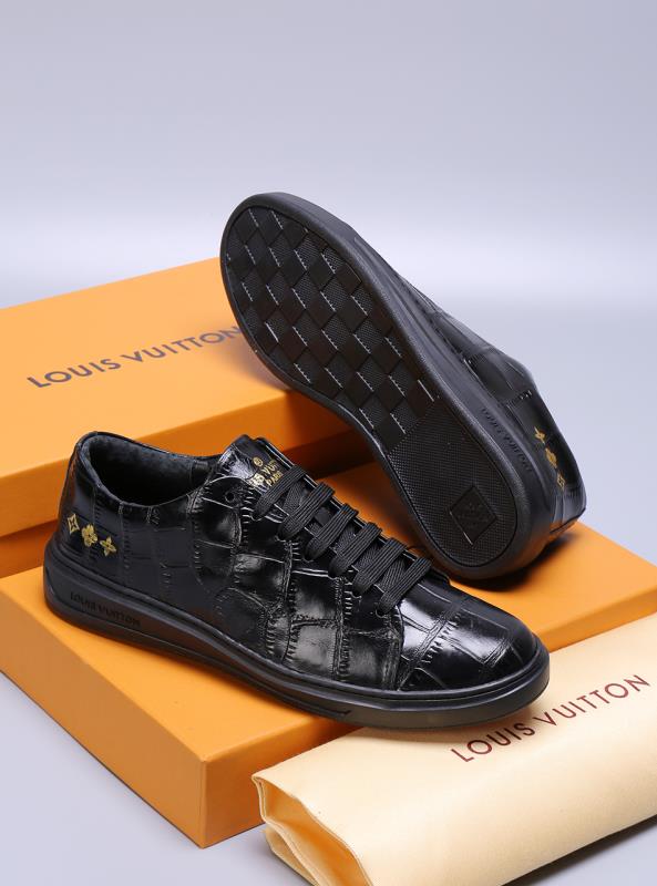 BL - LUV Alligator Black Sneaker