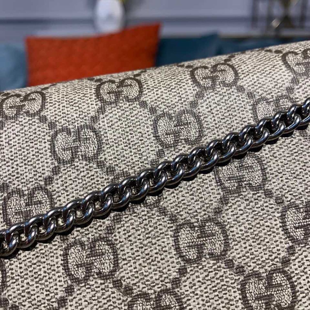 gg Dionysus Super Mini Bag Emerald gg Supreme Canvas Made Using An Earth-Conscious Process With Taupe Detail For Women 6.5in/16.5cm gg 476432 KHNRN 8642