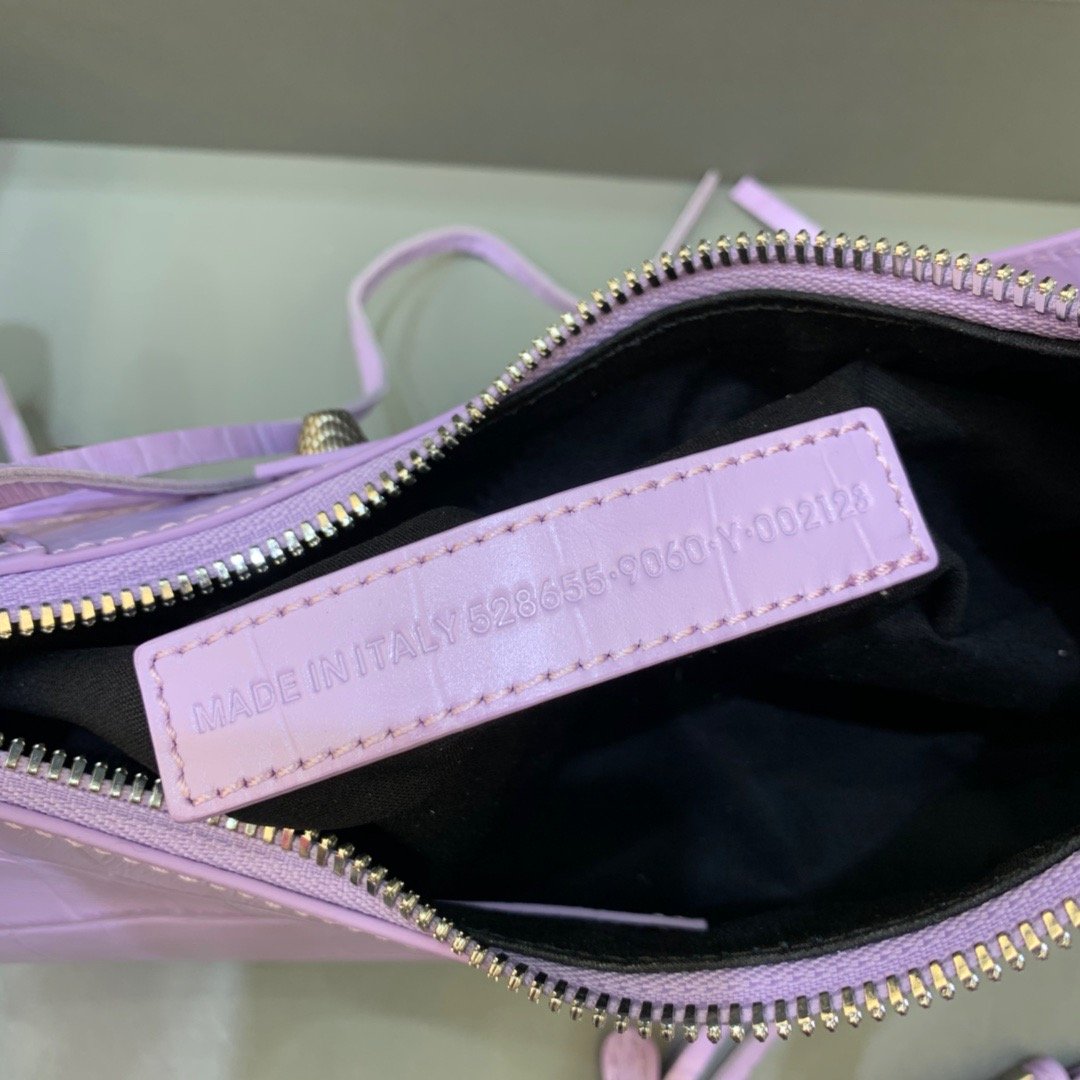 Balen Le Cagole XS Shoulder Bag In Light Purple, For Women, Bags 10.2in/26cm 67130923EBY5306