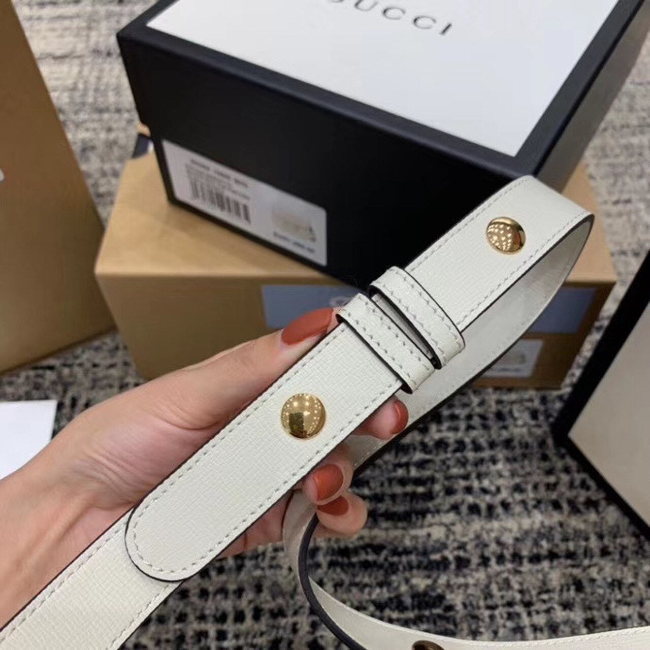 gg Horsebit 1955 Shoulder Bag White For Women 9.8in/25cm gg 602204 1DB0G 9022