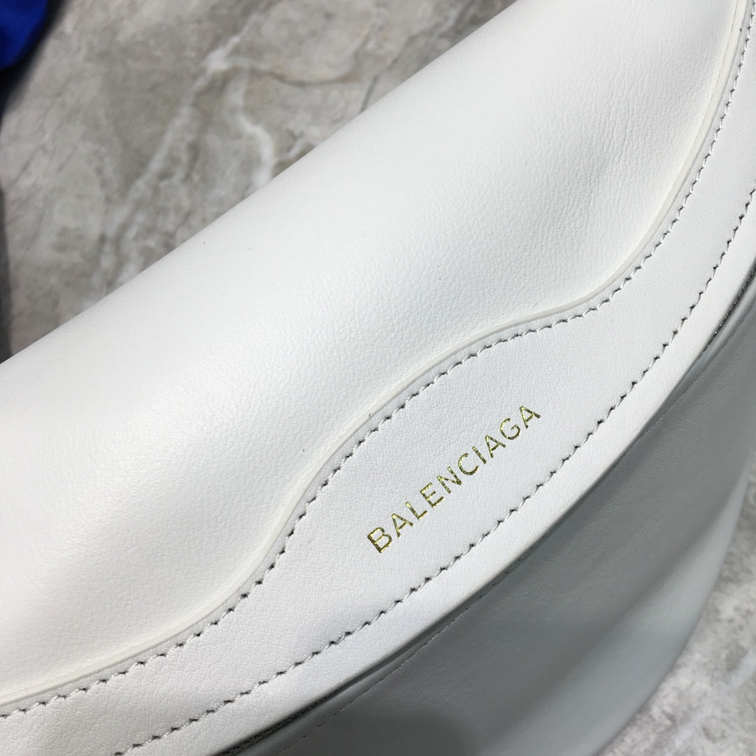 Balen Souvenir XXS Belt Bag In White, For Women, Bags 11.8in/30cm