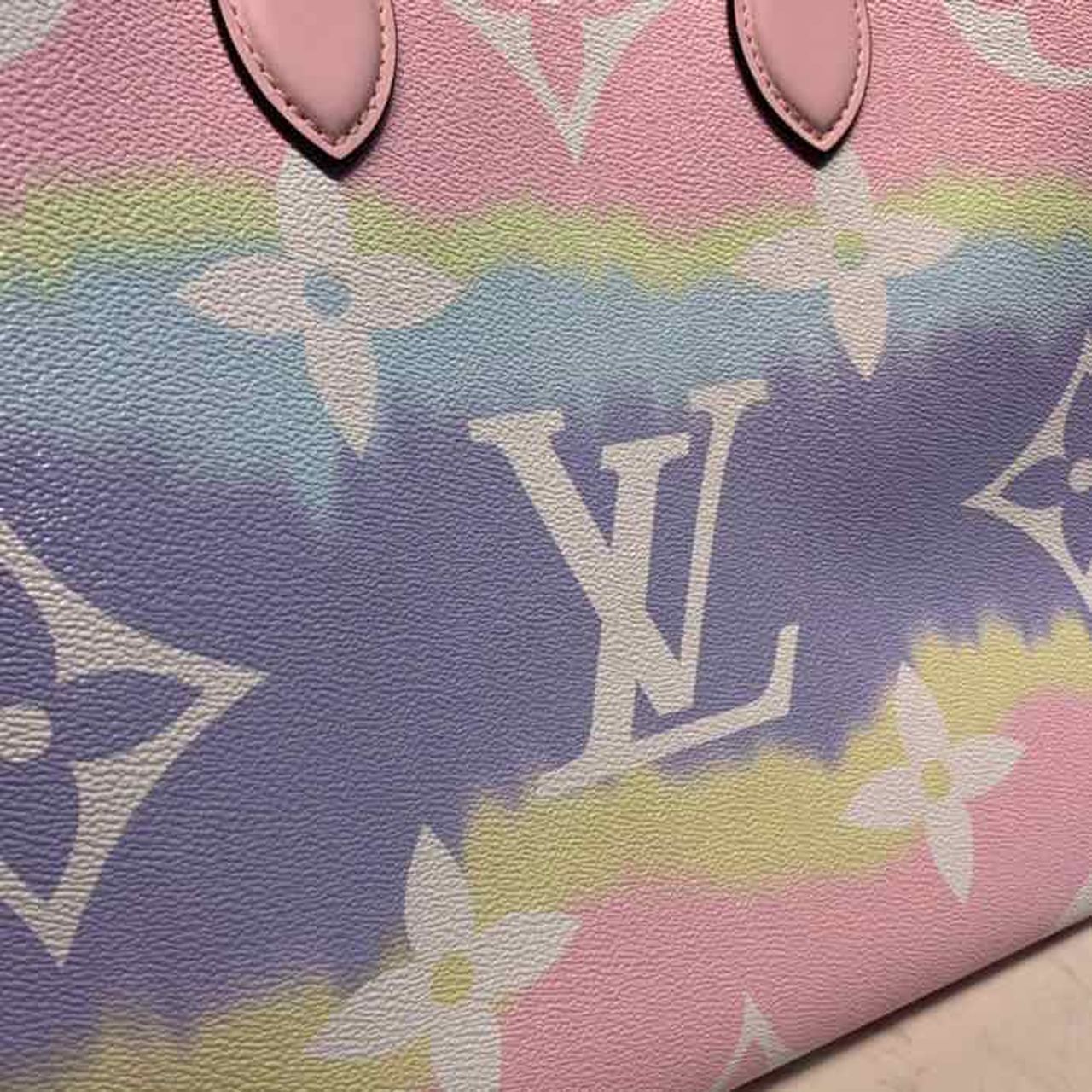 LV Escale OnTheGo GM Tote Bag Monogram Canvas Pastel Pink For Women, Shoulder Bags 16.1in/41cm LV M45119