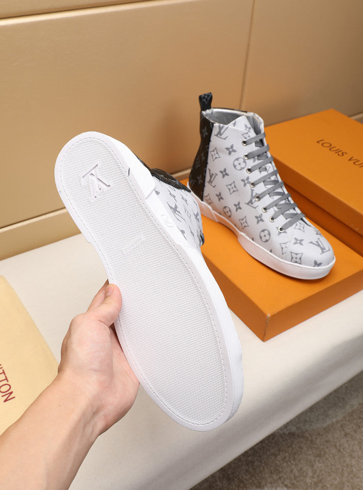 BL - LUV Stellar Trainer Boot White Black Sneaker