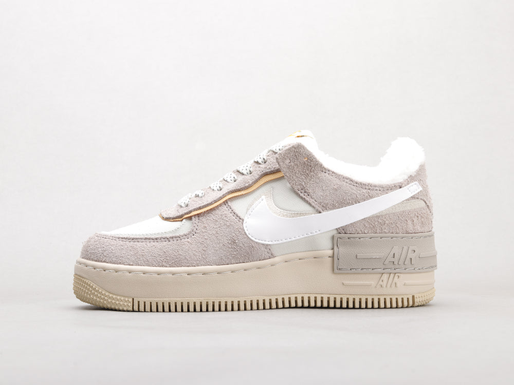BL - AF1 Shadow gray and white deconstructed plus velvet