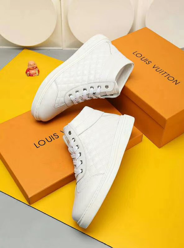 BL - LUV HIgh Top Metal White Sneaker