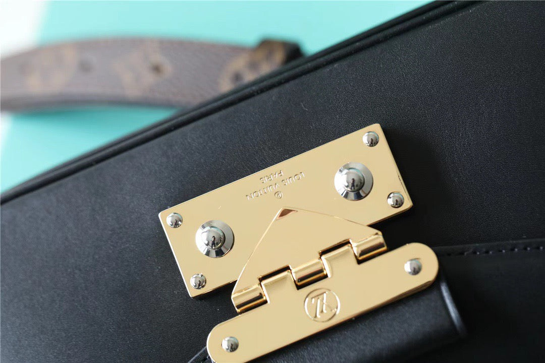 LV Swing Monogram Black For Women, Shoulder And Crossbody Bags 24cm/9.4in LV M20393