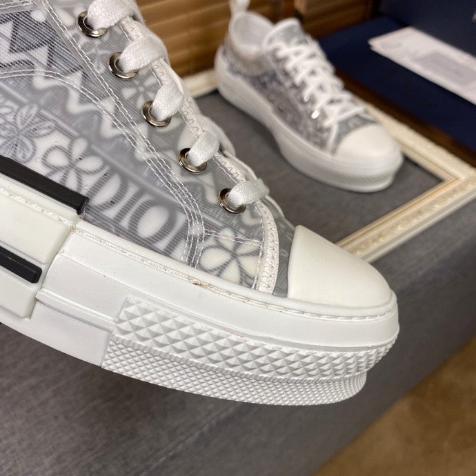 BL - DIR B23 White and Black LOW-TOP SNEAKER