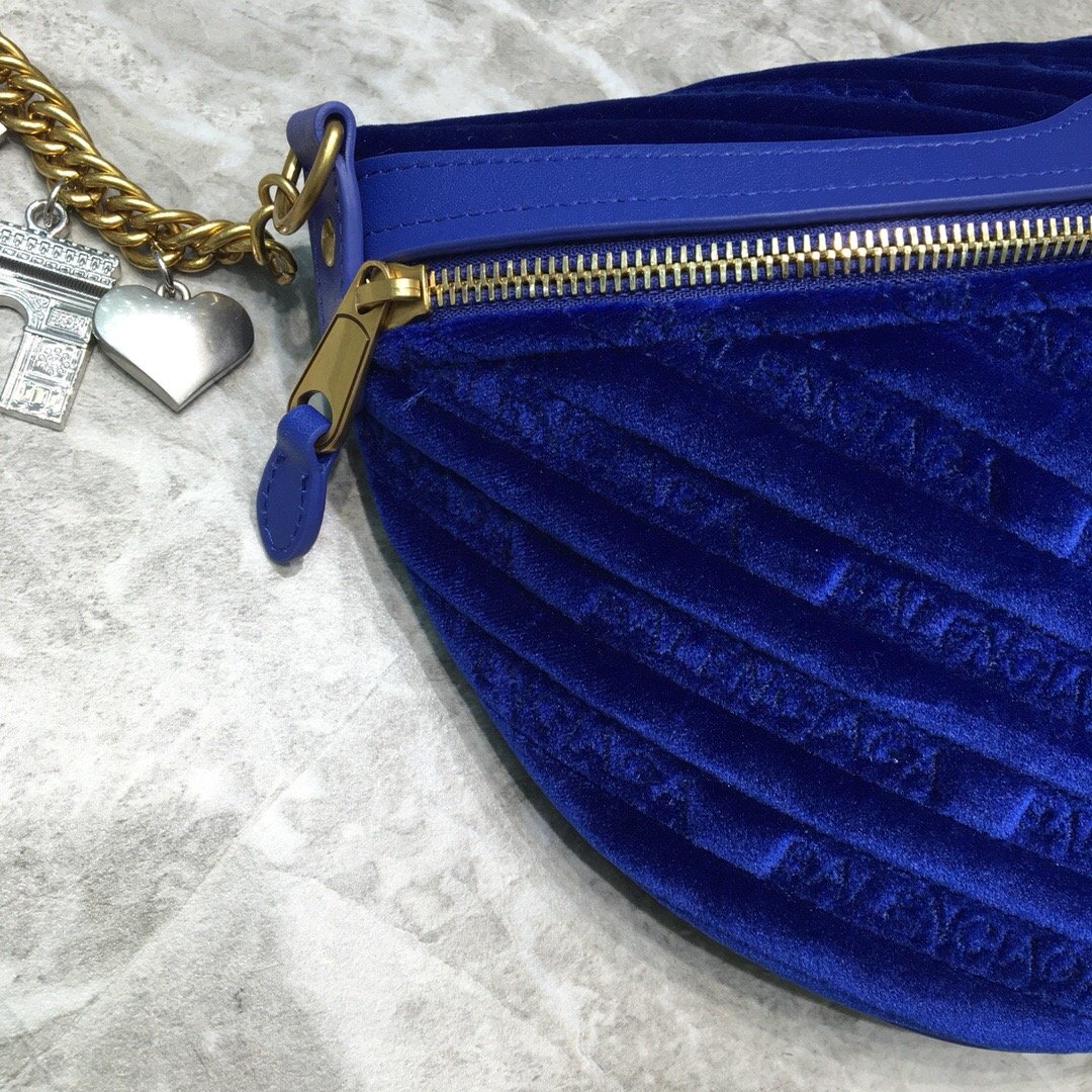 Balen Souvenir XXS Belt Bag In Blue, For Women, Bags 11.8in/30cm