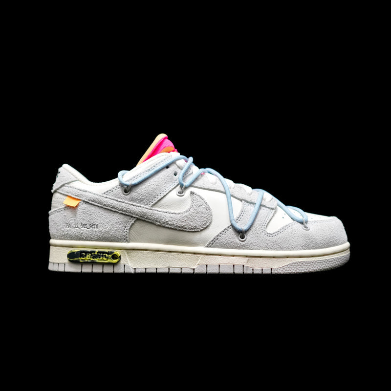 BL - OW x Dunk (NO.38) light blue shoelace pink buckle