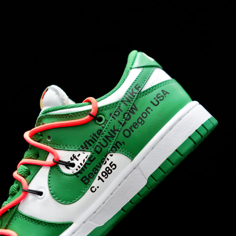 BL - OW x Dunk Low White Green