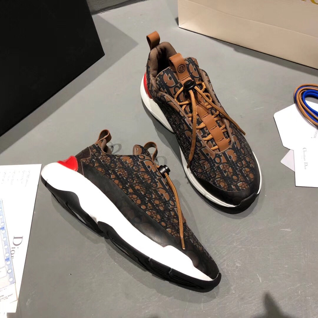 BL - DIR B24 BLnogram Brown Black Sneaker