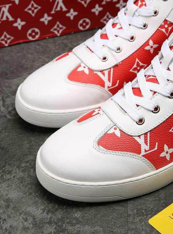 BL - LUV HIgh Top White Red Sneaker