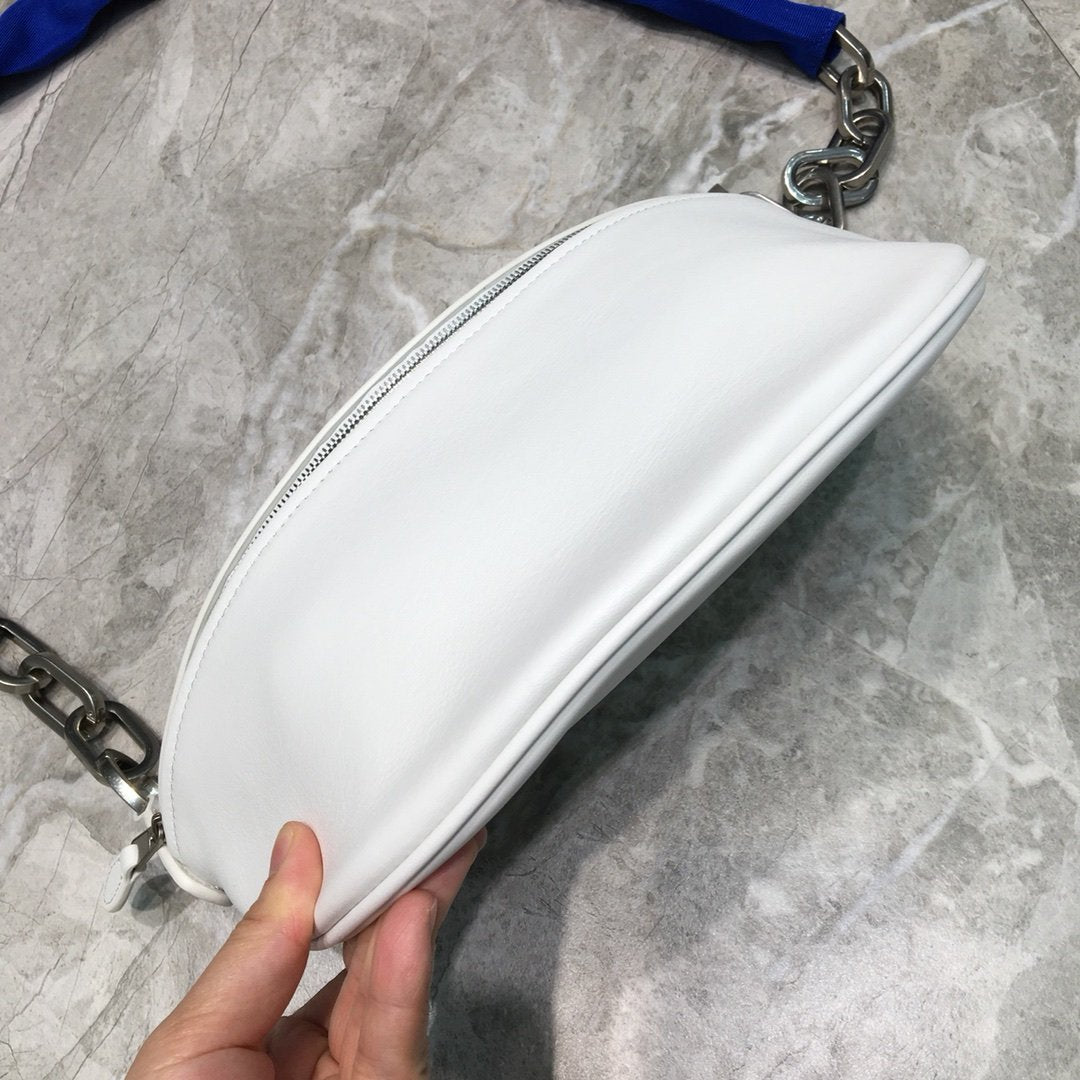 Balen Souvenir XXS Belt Bag In White, For Women, Bags 11.8in/30cm
