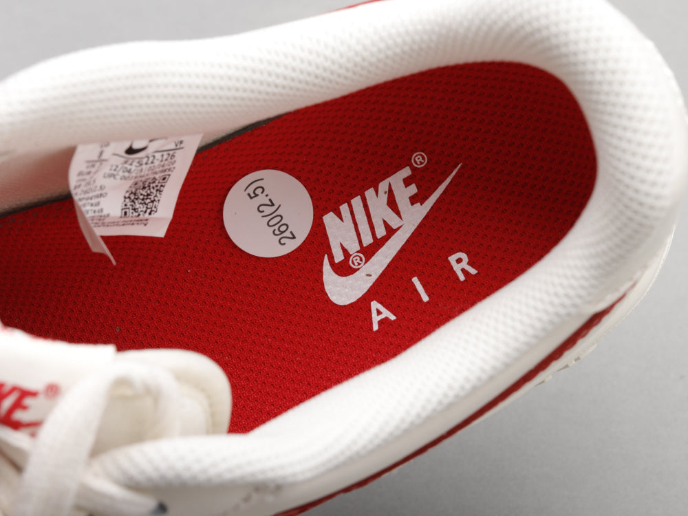 BL - AF1 retro white red low top
