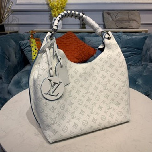 LV Carmel Hobo Bag Ivory For Women, Shoulder Bags 13.8in/40cm LV