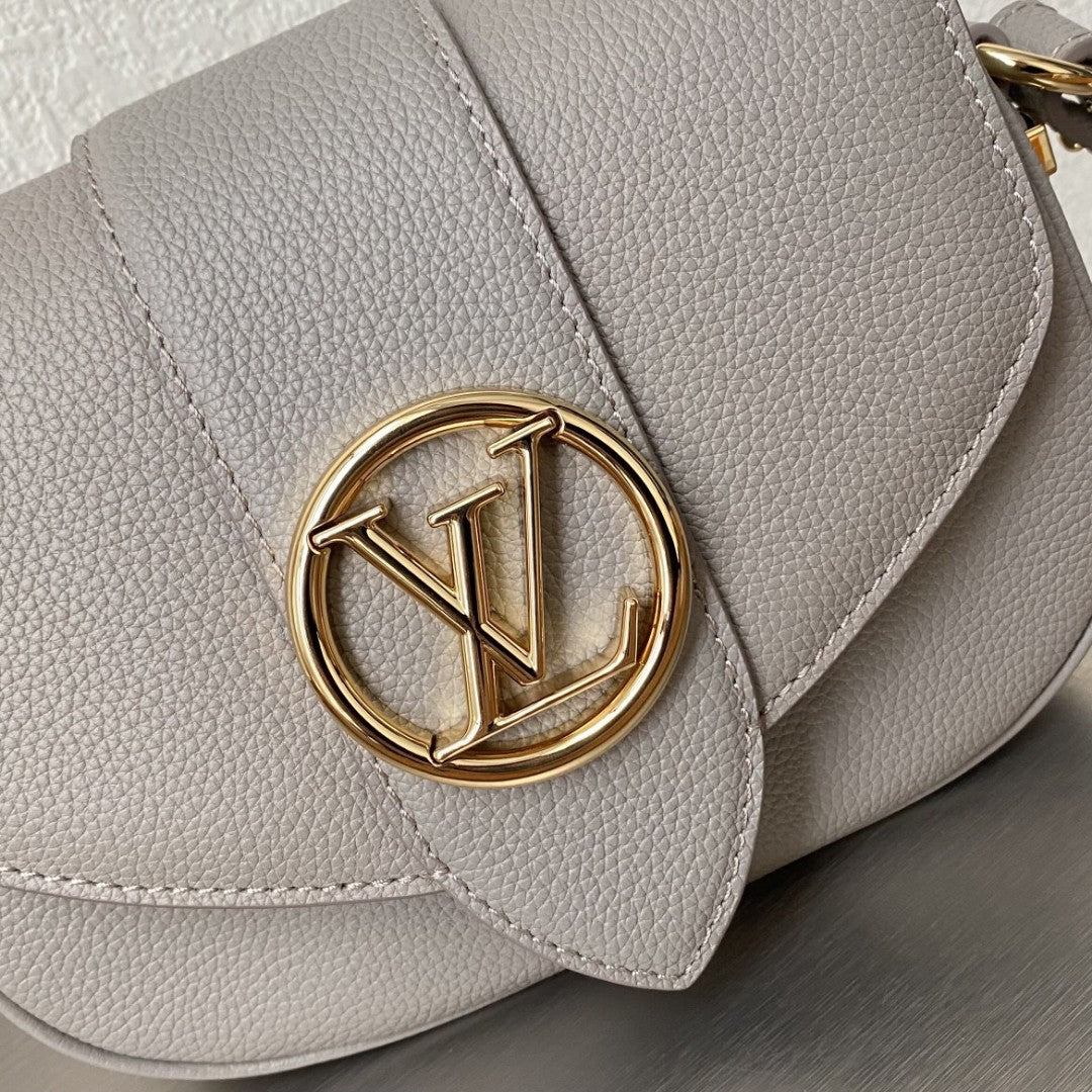 LV Point 9 Create By Nicolas Ghesquière With Monogram Flower 9.1in/22cm Grey For Women LV M55946