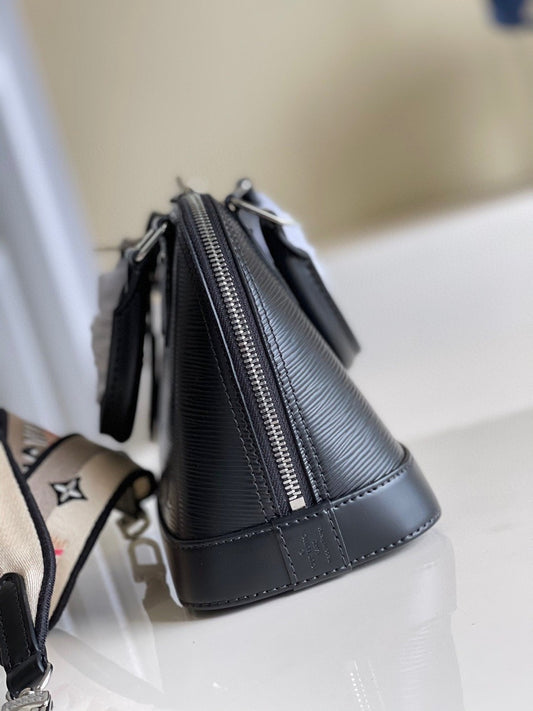 LV Alma BB Monogram Blossoms Black For Women, Shoulder And Crossbody Bags 9.3in/23.5cm LV M59217