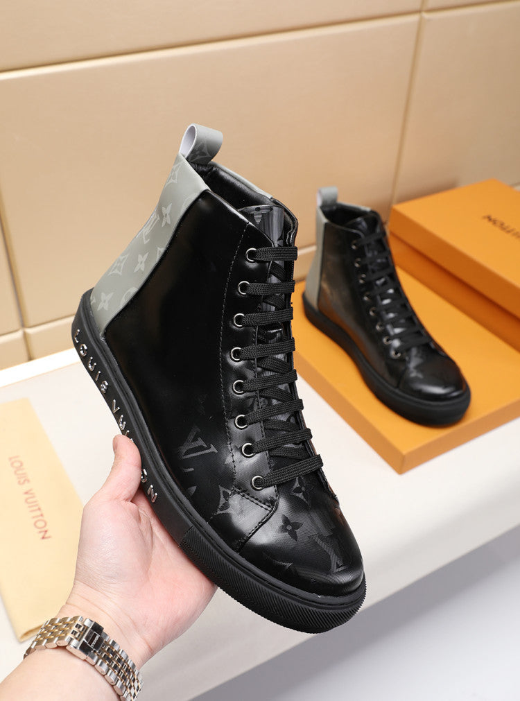 BL - LUV Stellar Trainer Boot Black Gray Sneaker