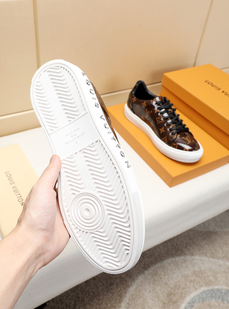 BL - LUV Low BLnogram Brown Breathable Sneaker