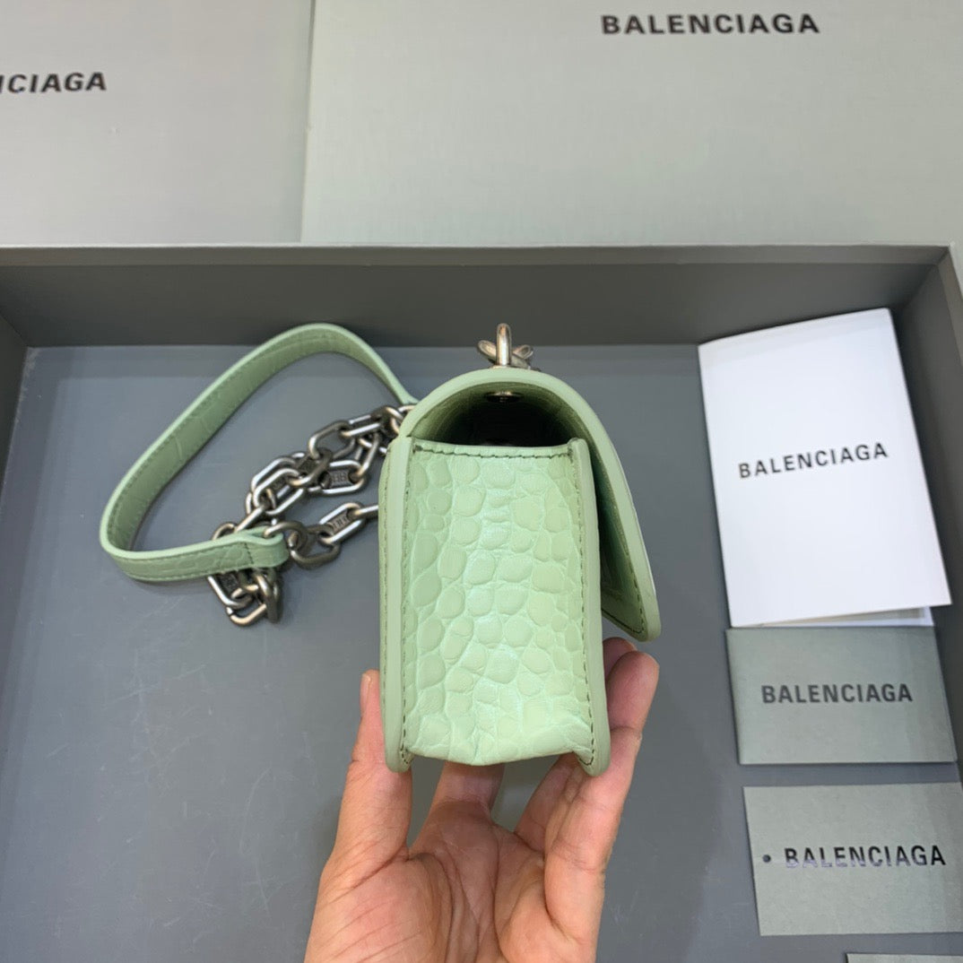 Balen Gossip Small On Chain Shoulder Bag Light Green, For Women, Bags 7.4in/19cm