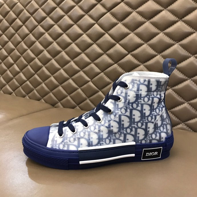 BL - DIR B23 Blue HIGH-TOP SNEAKER