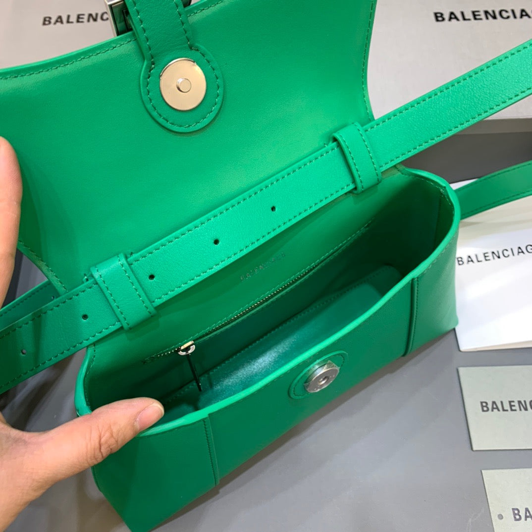 Balen Downtown XS Shoulder Bag In Green, For Women, Bags 10in/25cm