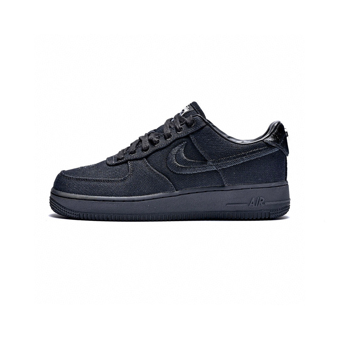 BL - AF1 x Stussy Collaboration Pure Black