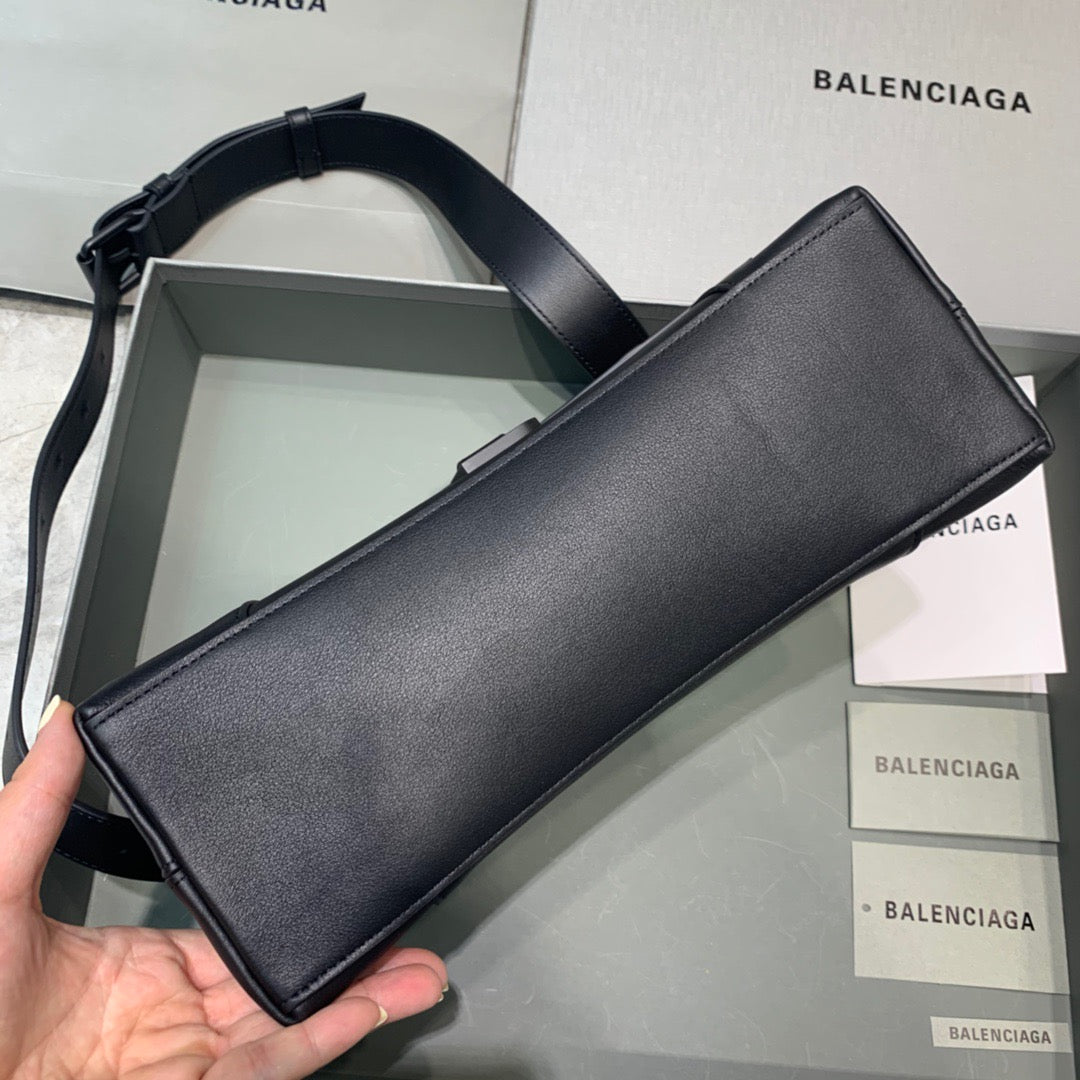 Balen Downtown Small Shoulder Bag In Black, For Women, Bags 11.8in/30cm