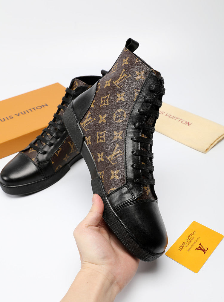 BL - LUV High BLnogram Brown Boot Sneaker