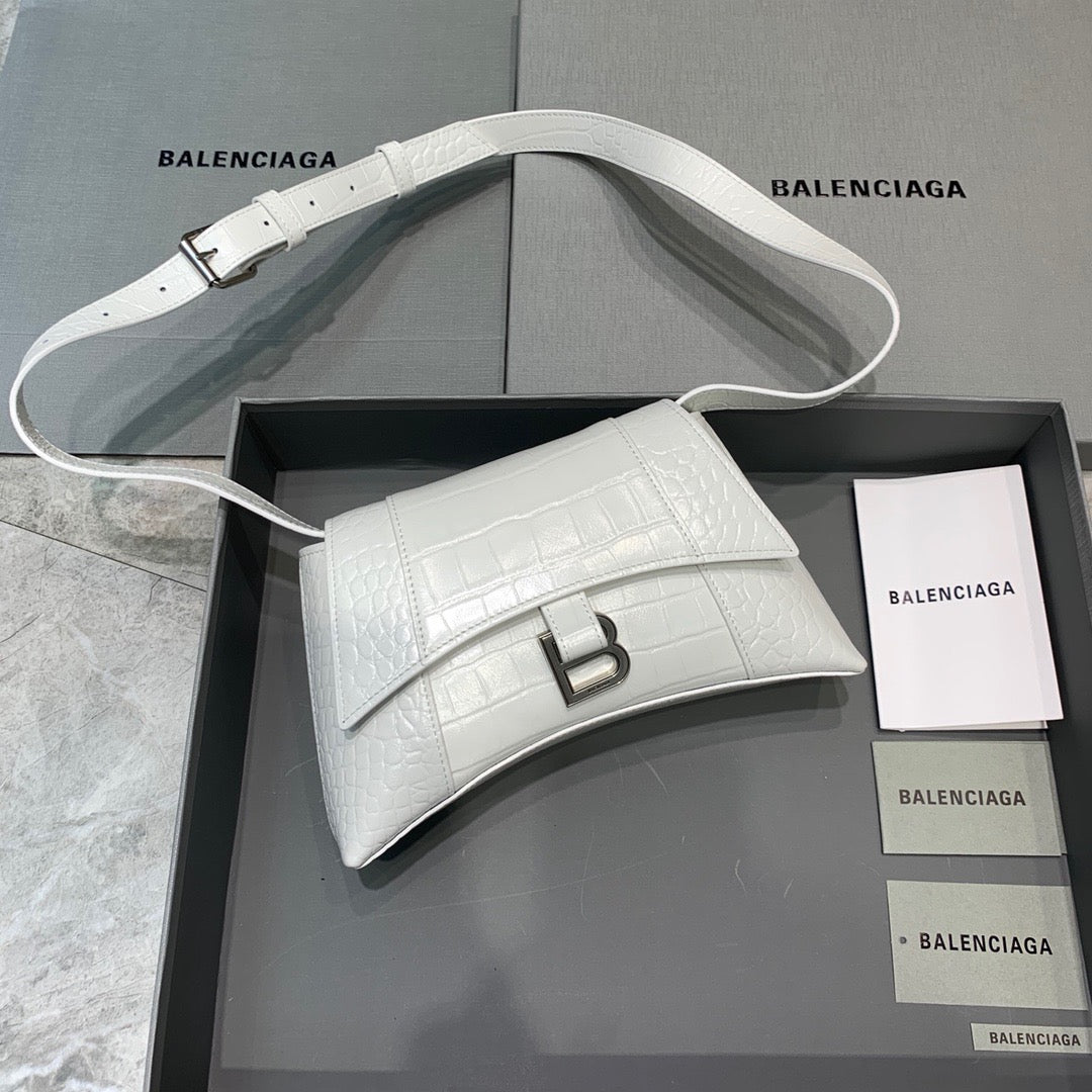 Balen Downtown XS Shoulder Bag In White, For Women, Bags 10in/25cm