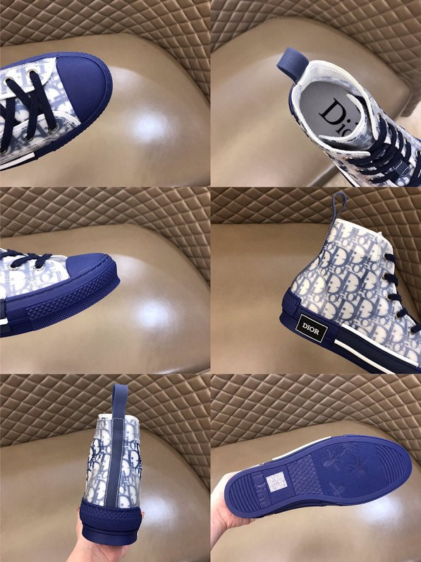 BL - DIR B23 Blue HIGH-TOP SNEAKER