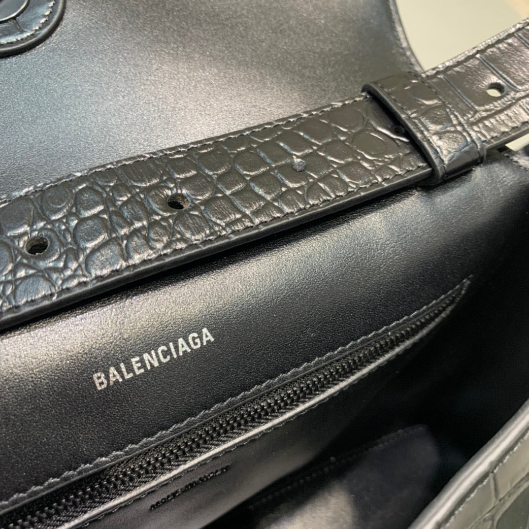 Balen Downtown Small Shoulder Bag In Black, For Women, Bags 11.8in/30cm