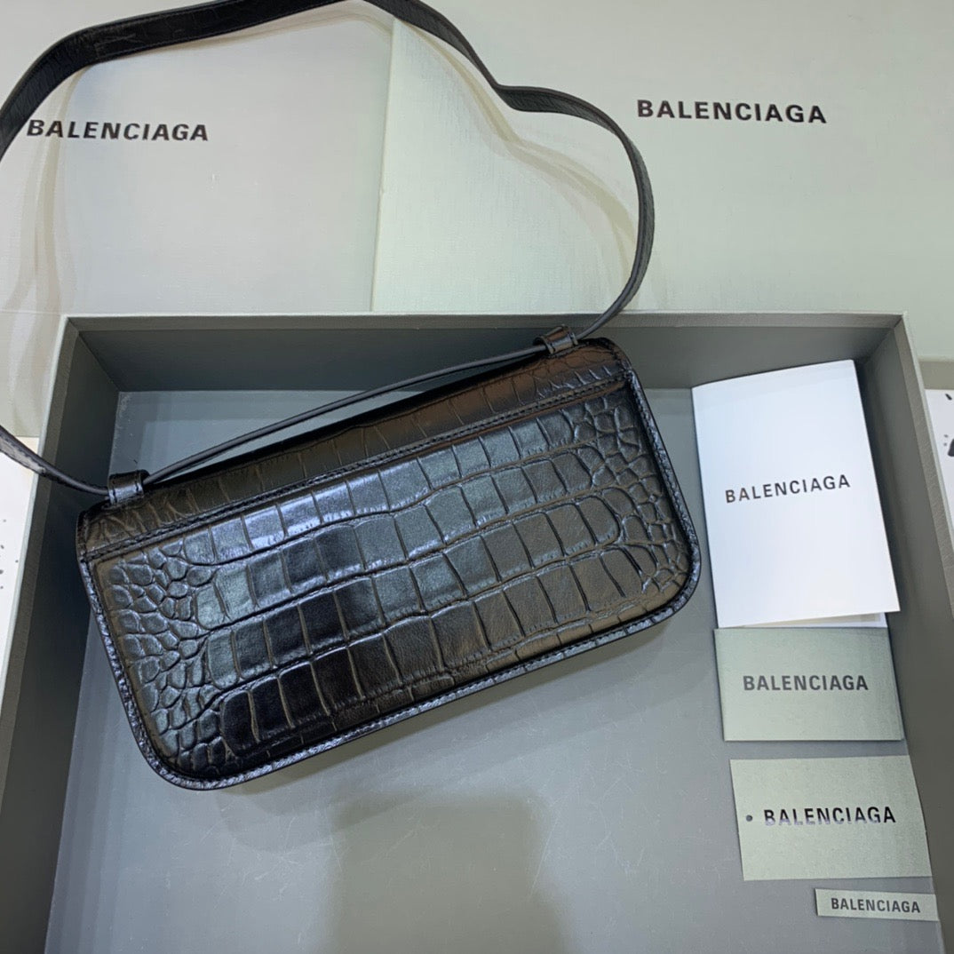 Balen Gossip Small Shoulder Bag Black, For Women, Bags 9.1in/23cm