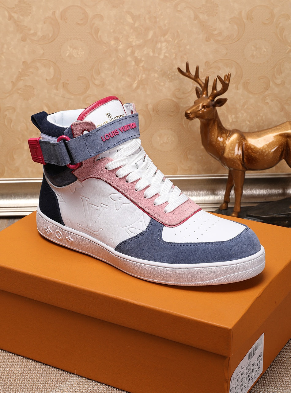 BL - LUV Rivoli High Pink Blue White Sneaker