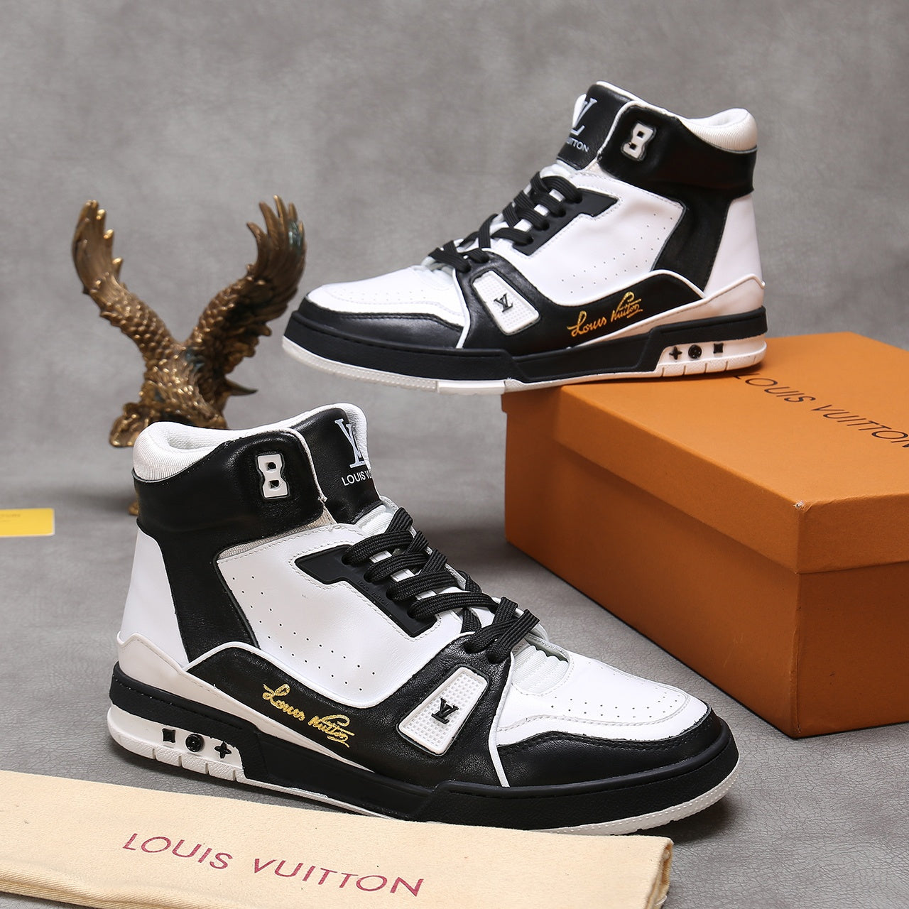 BL - LUV Traners Inspired White Black Sneaker
